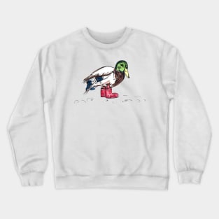 Duck in Wellies Crewneck Sweatshirt